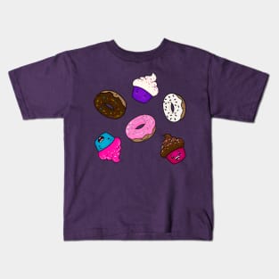 Kawaii Donuts and Cupcakes Kids T-Shirt